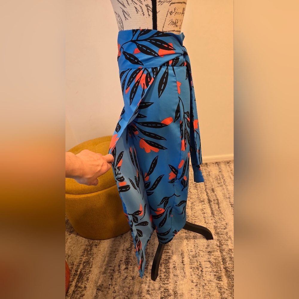 VICI Floral Blue Maxi Wrap Skirt Size S. - Picture 7 of 14